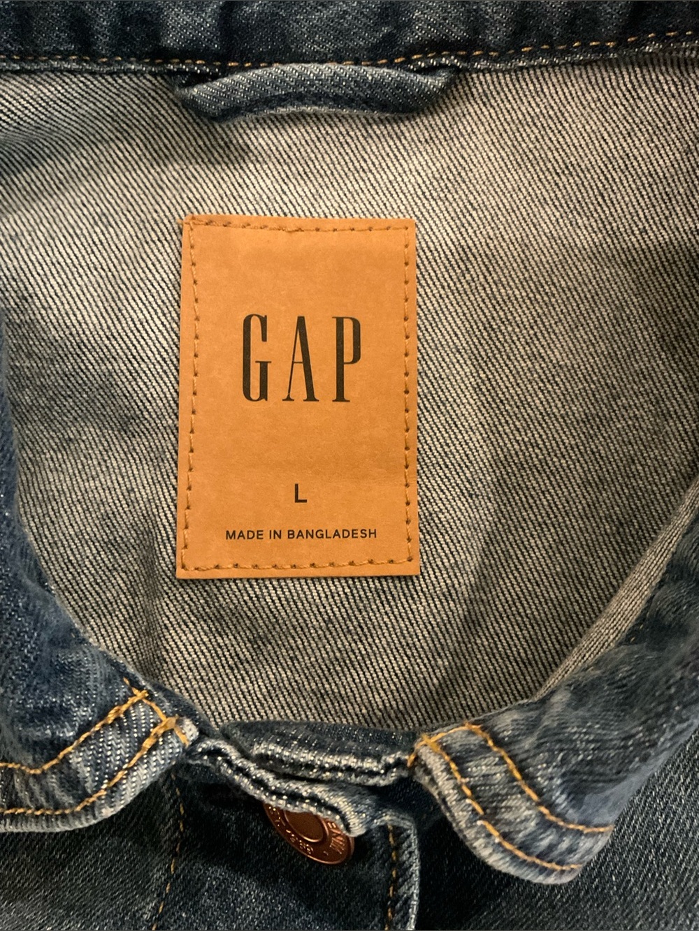 GAP Women's Medium Blue Fitted Denim Jacket - Picture 4 of 9